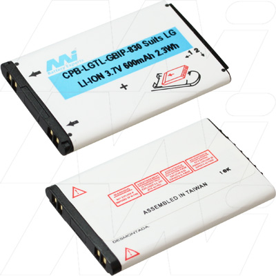 MI Battery Experts CPB-LGTL-GBIP-830-BP1